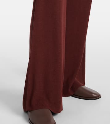 Pantalon ample en soie mélangée  | Aya Muse