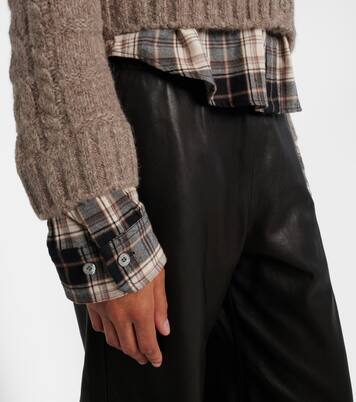 Kunch layered alpaca and yak-blend cardigan | Acne Studios