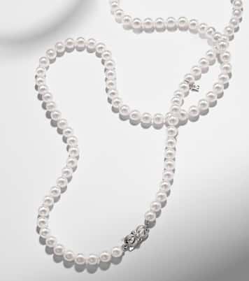 Halskette aus Akoyaperlen mit 18kt Weißgold | Mikimoto