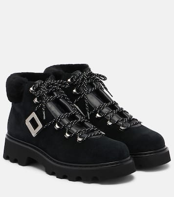 Viv' Rangers suede lace-up boots | Roger Vivier
