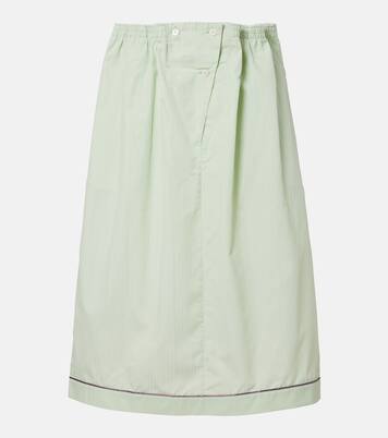 Cotton midi skirt | Prada
