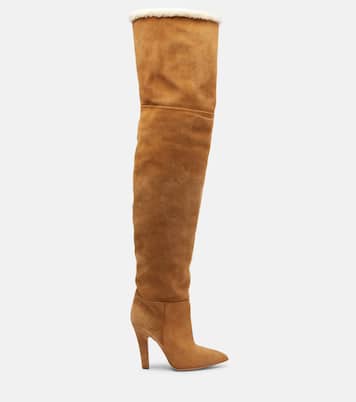 Elsa 100 suede over-the-knee boots | Paris Texas