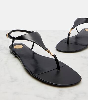 Sandales Cassandre en cuir | Saint Laurent