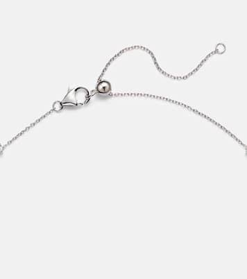 Halskette aus 18kt Weißgold mit Diamanten und Rubinen | Kamyen