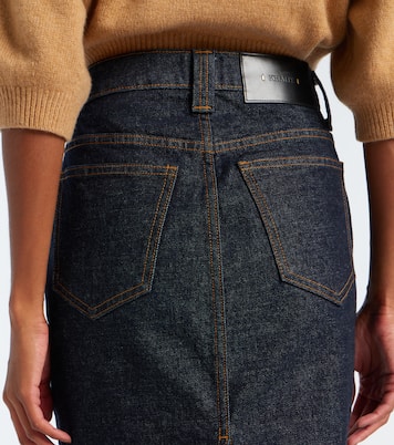 Kendra denim midi skirt | Khaite