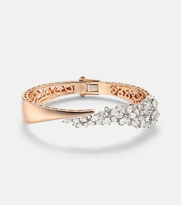 18kt rose and white gold (750/1000) bracelet with diamonds | Yeprem