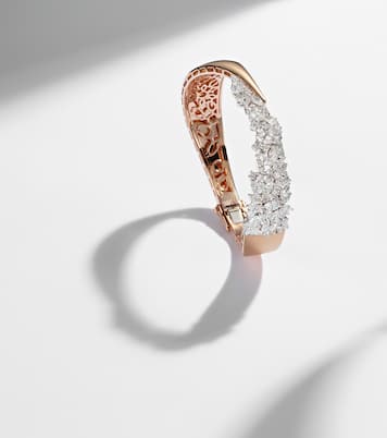 18kt rose and white gold (750/1000) bracelet with diamonds | Yeprem