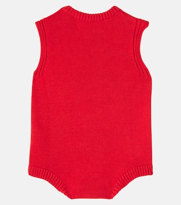 Baby Pixel Strawberry cotton playsuit | Bobo Choses