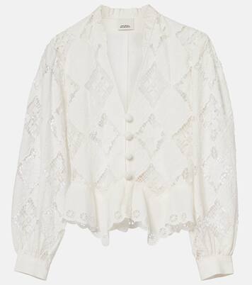 Blouse Nina en coton et lin | Isabel Marant