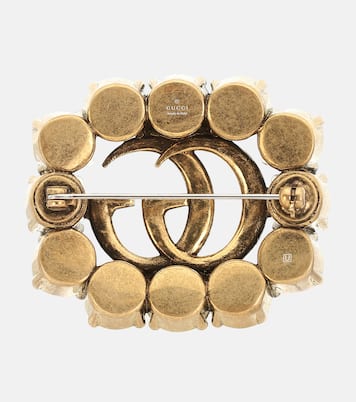 Spilla Double G con cristalli | Gucci