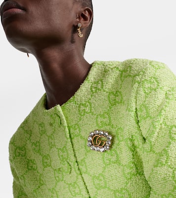 Spilla Double G con cristalli | Gucci