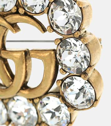 Spilla Double G con cristalli | Gucci