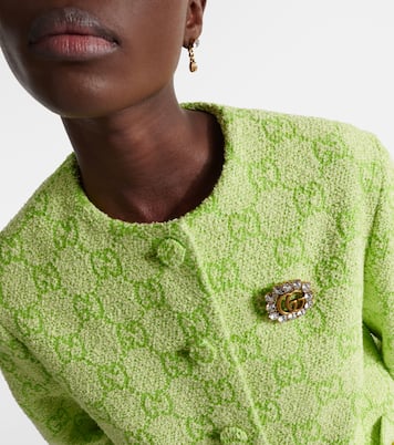 Spilla Double G con cristalli | Gucci