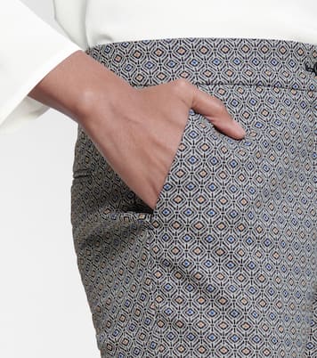 High-rise printed slim pants | Etro