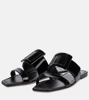Mules en cuir verni | Roger Vivier