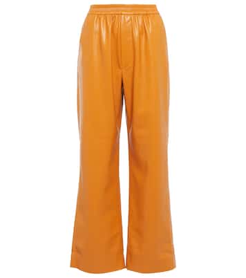 Pantalon ample Odessa en cuir synthétique | Nanushka