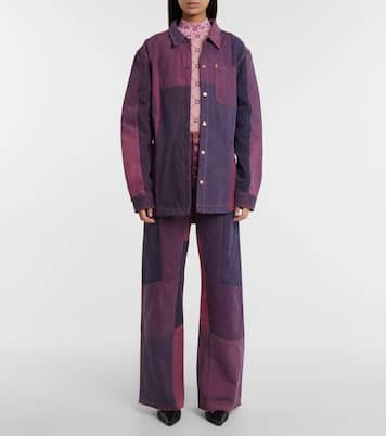 Paneled high-rise wide-leg jeans | Marine Serre