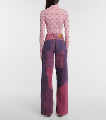 Paneled high-rise wide-leg jeans | Marine Serre