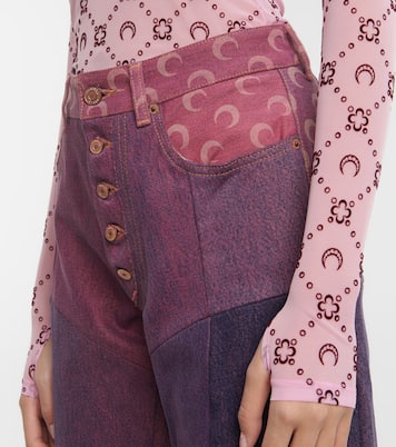 Paneled high-rise wide-leg jeans | Marine Serre