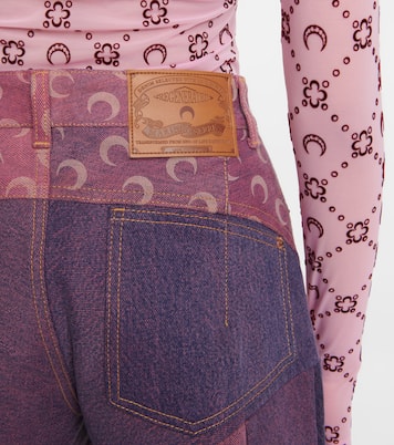 Paneled high-rise wide-leg jeans | Marine Serre