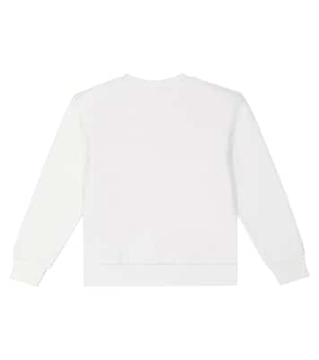 Logo cotton jersey sweatshirt | Balmain Kids