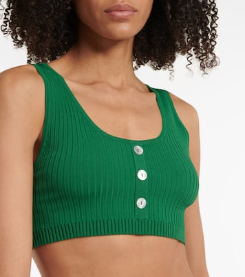 Saros ribbed-knit jersey bralette | Live The Process