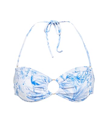 Ancona printed bandeau bikini top | Melissa Odabash
