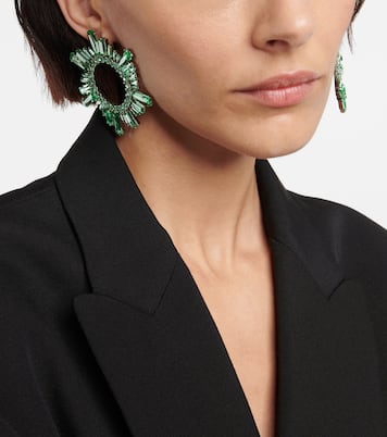 Boucles d'oreilles Begum à cristaux | Amina Muaddi