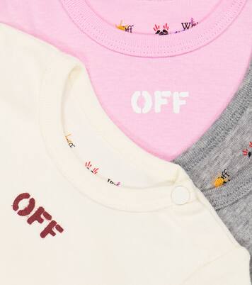 Baby - Set di 3 body in cotone | Off-White Kids