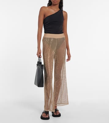 Pantalon Sullivan en résille à cristaux | Simkhai