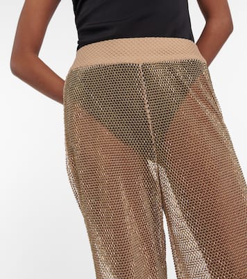 Pantalon Sullivan en résille à cristaux | Simkhai