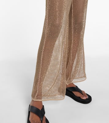 Pantalon Sullivan en résille à cristaux | Simkhai