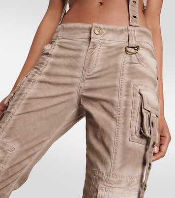 Embellished low-rise flared jeans | Blumarine