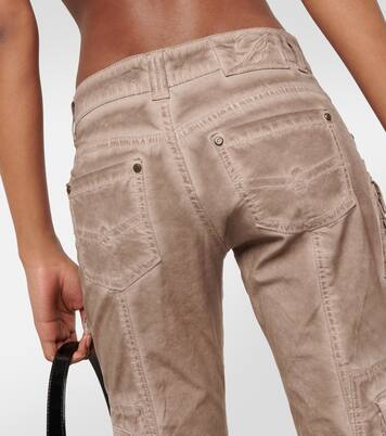 Embellished low-rise flared jeans | Blumarine