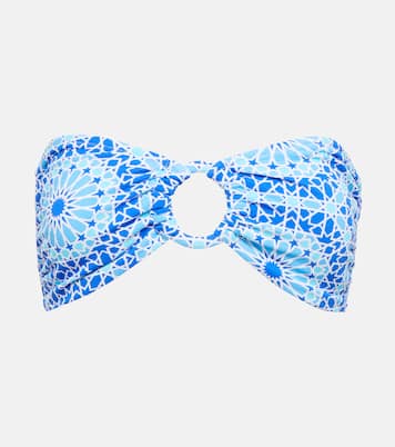 Carlotta printed bandeau bikini top | Alexandra Miro