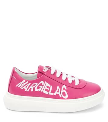 Sneakers in pelle con logo | MM6 Maison Margiela Kids