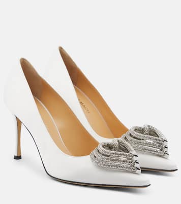 Pumps Triple Heart in raso | Mach & Mach