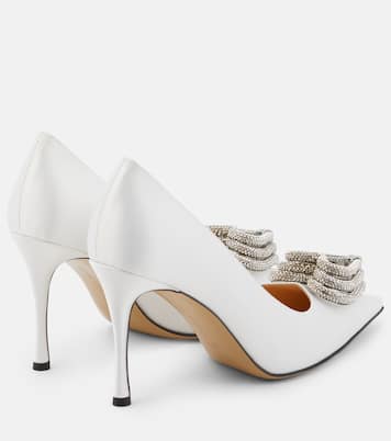 Pumps Triple Heart in raso | Mach & Mach