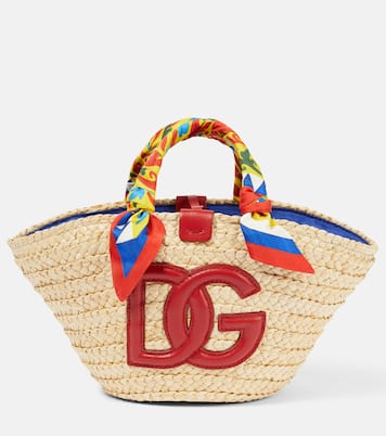 Bolso cesta Kendra Small Carretto de paja | Dolce&Gabbana