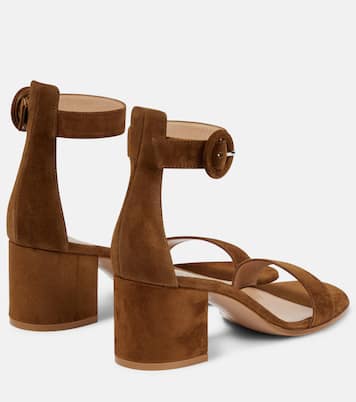 Sandalen Versilia 60 aus Veloursleder | Gianvito Rossi