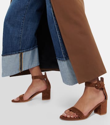 Sandalen Versilia 60 aus Veloursleder | Gianvito Rossi