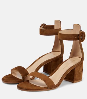 Sandalen Versilia 60 aus Veloursleder | Gianvito Rossi