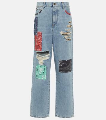 The Twelve Signs patchwork jeans | Alanui