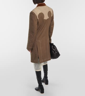 Abrigo de lana de botonadura simple | Maison Margiela