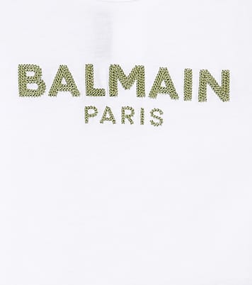 Baby T-Shirt aus Baumwoll-Jersey | Balmain Kids