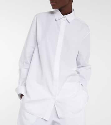 Camisa Derica de algodón y cachemir | The Row