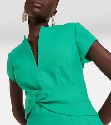 Abito midi in misto lana | Oscar de la Renta