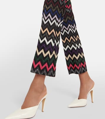 Pantaloni cropped a vita alta a zig-zag | Missoni