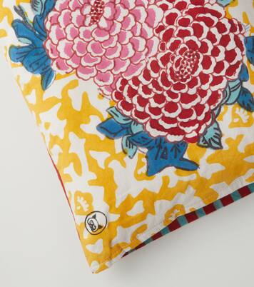 Arabesque Corolla rectangular cotton cushion | Lisa Corti