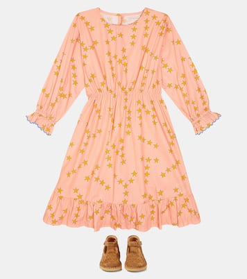 Kleid Tiny Stars Frills aus Baumwolle | Tinycottons